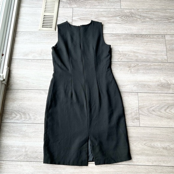 Vintage Louben Pure  Wool Sleeveless Sheath Dress - Picture 9 of 11